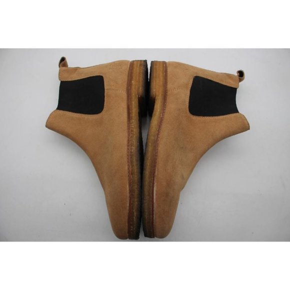 Hound and Hammer Men's Size 11 Chelsea Beige Suede Boots Shoes Rubber Sole - Picture 7 of 11